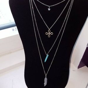 4 Tier Charm Necklace